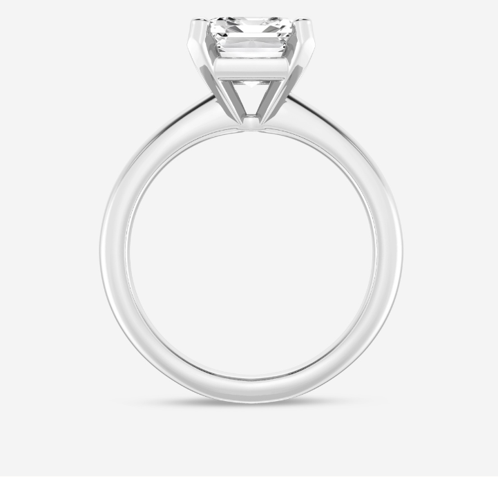Emerald Cut Solitaire Engagement Ring 4.00ct Lab Grown