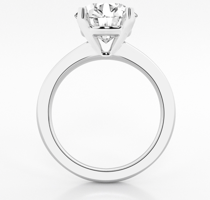 Round Solitaire Engagement Ring 3.00ct Lab Grown