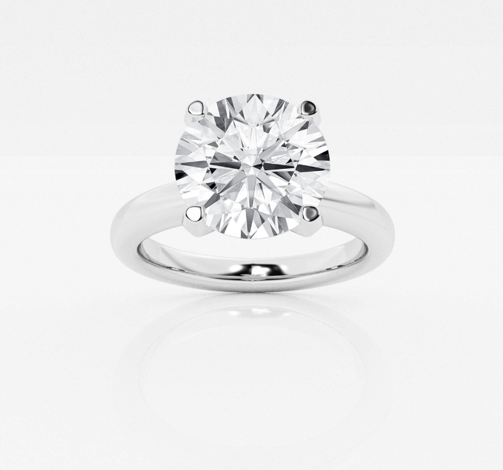 Round Solitaire Engagement Ring 3.00ct Lab Grown