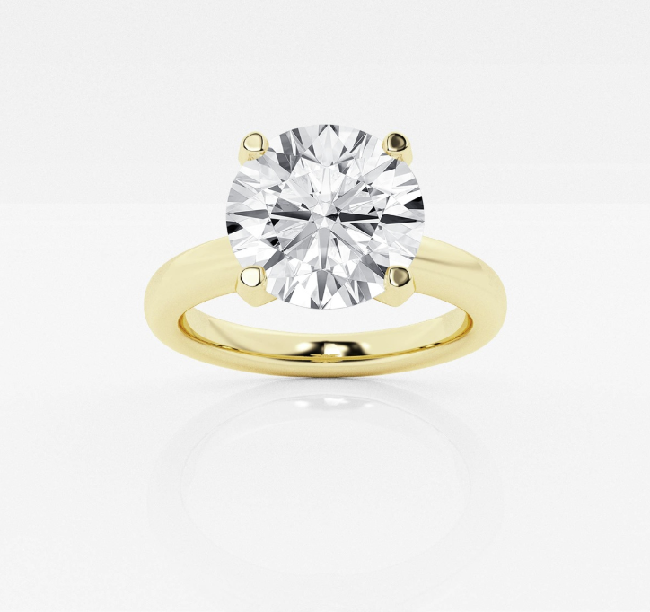 Round Solitaire Engagement Ring 3.00ct Lab Grown