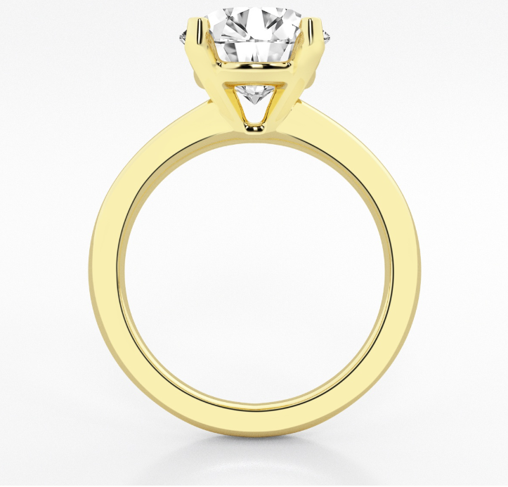 Round Solitaire Engagement Ring 3.00ct Lab Grown
