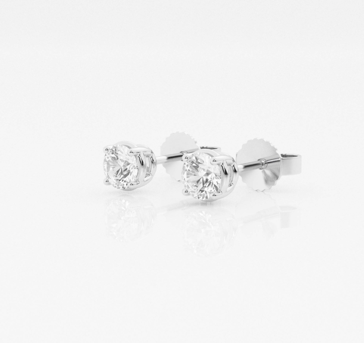 0.50ct TWD Stud Earrings Lab Grown