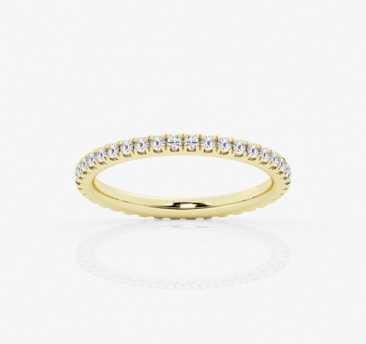 Pave Wedding Band .25ct TWD